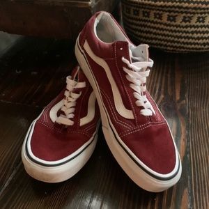 Burgundy Vans